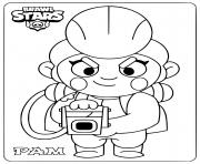 Coloriage brawl stars pam