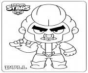 Coloriage brawl stars bull