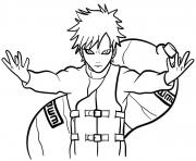 Coloriage Gaara