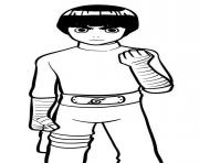 Coloriage Rock Lee