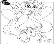 Coloriage My Little Pony Equestria Girls Fluttershy