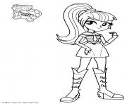 Coloriage My Little Pony Equestria Girls Sonata Dusk