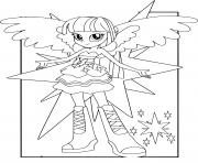 Coloriage MLP Equestria Girls Twilight Sparkle