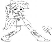 Coloriage Rainbow Dash My Little Pony Equestria Girls