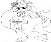 Coloriage My Little Pony Equestria Girls Applejack Printables