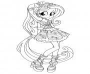 Coloriage Equestria Girls Rainbow Rocks