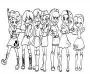 Coloriage Equestria Girls