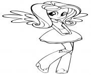 Coloriage Equestria Girls Fluttershy