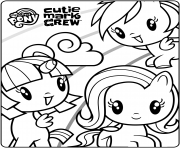 Coloriage MLP Cutie Mark Crew