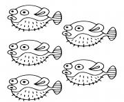 Coloriage poisson Tetraodontides poissons globes peuvent gonfler