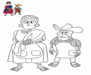 Coloriage Rosita Rivera arriere grande tante de Miguel Rivera et la soeur de Papa Julio Rivera