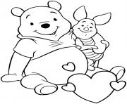 Coloriage winnie pooh et porcinet les meilleurs amis