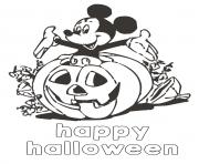 Coloriage le monde de disney happy halloween