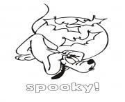 Coloriage disney spooky halloween