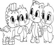 Coloriage hatchimals animals for kids