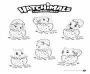 Coloriage Hatchimals Eggs