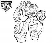 Coloriage Transformers Rescue Bots Line Drawing