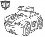 Coloriage Transformers Rescue Bots The Police Bot Chase