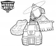 Coloriage Transformers Rescue Bots Vehicles