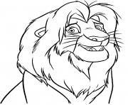 Coloriage simba grandit vite la Garde du Roi Lion