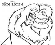 Coloriage le futur roi lion simba le souverain legitime