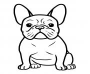 Coloriage chiot bulldog anglais