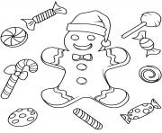 Coloriage monsieur biscuit noel