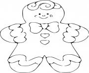 Coloriage pain epice maison monsieur biscuit