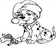 Coloriage A present fit for a puppy