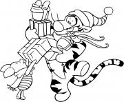 Coloriage Tigger Piglet shopping