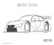 Coloriage Bmw Dtm 2015