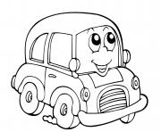 Coloriage voiture facile maternelle