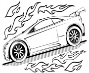 Coloriage hot wheels voiture