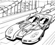 Coloriage Hot Wheels Ferrari voiture