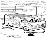 Coloriage Hot Wheels Mechanic Repair voiture