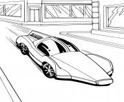 Coloriage Hot Wheels rapide voiture