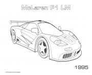 Coloriage Mclaren Sport F1 Lm 1995