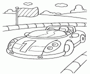 Coloriage voiture decourse formule 1