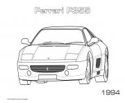 Coloriage Voiture Ferrari F355 1994