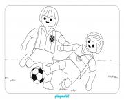 Coloriage playmobil foot sport