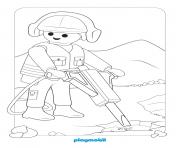 Coloriage playmobil chatier de construction 2