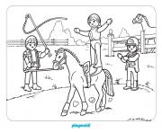 Coloriage playmobil se pratique pour le cirque