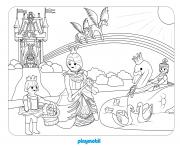 Coloriage playmobil pavillon de crista