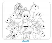 Coloriage playmobil le veterinaire