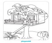 Coloriage maison de playmobil