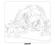 Coloriage playmobil la prehistoire