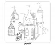 Coloriage playmobil palais de princesses 3