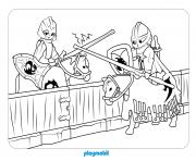 Coloriage playmobil knights 2