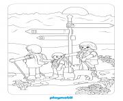 Coloriage playmobil la vie a la montagne 2