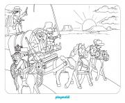 Coloriage playmobil western 2